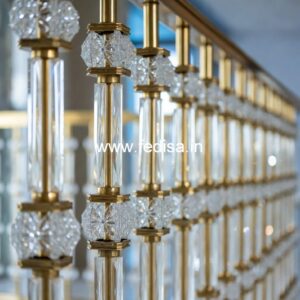 Stylish Brass Handrail Design For Staircase Home Stair Railing Design