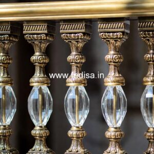 Modern Brass Railing Design For Homes House Brick Railing Design