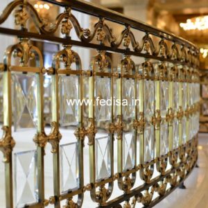 Premium Brass Staircase Railing Design For Elegant Homes Chajje Ki Railing Ki Design