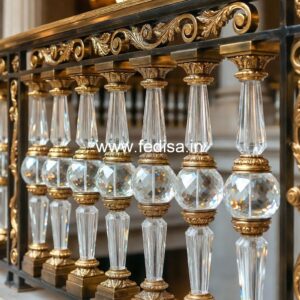 Designer Brass Staircase Railing With Fine Finish Sidi Railing Design Loha