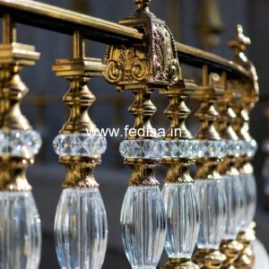 Stylish Brass Stair Railing For Interior Design House Rails Design