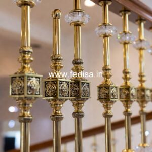 Designer Brass Stair Railing For Luxury Decor Designrail