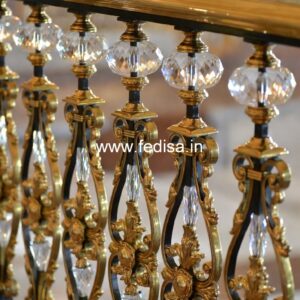 Premium Brass Staircase Railing Collection Sidhi Ka Steel Railing Design