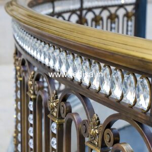 Brass Railing Design For Elegant Staircase Decor Ss Staircase Railing Design With Glass