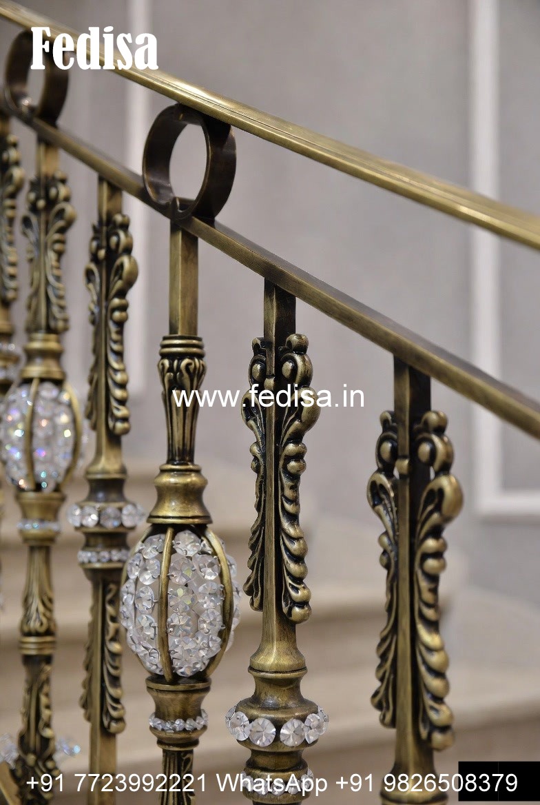 Stylish Brass Balcony Railing For Contemporary Homes Classic Railing Design