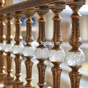 Elegant Brass Railing Design For Interior Projects Railing Design Steel Balcony
