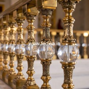 Brass Handrail Design With Luxury Appeal Staircase Handrail Glass Design