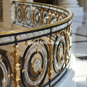 Antique Brass Staircase Railing For Royal Homes Gol Railing Design