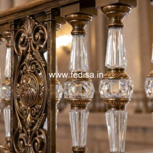 Decorative Brass Railing Design With Unique Patterns Barja Steel Railing Design