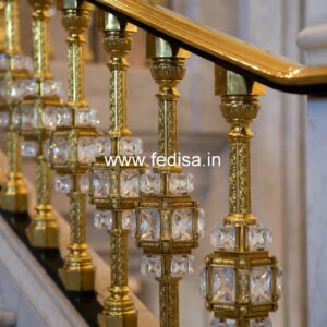 Luxury Brass Balcony Railing With Designer Finish Designer Glass Railing Design For Balcony