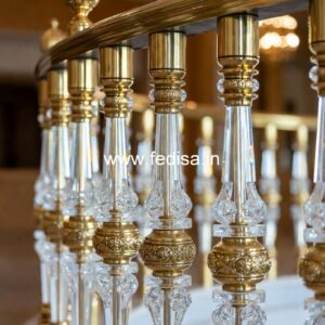 Brass Staircase Railing Design With Elegant Touch Siri Ka Railing Ka Design