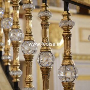 Designer Brass Railing Design With Artistic Finish Rot Iron Railing Design