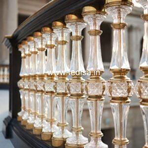 Premium Brass Staircase Handrail For Homes Simple Wrought Iron Railing