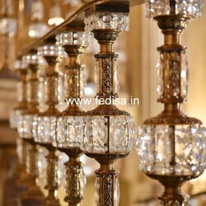 Luxury Brass Balcony Railing With Classic Style Railing Stainless Steel Design