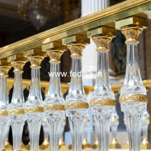 Stylish Brass Balcony Railing With Designer Look Railing Design On Roof