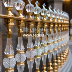 Designer Brass Balcony Railing With Unique Finish Design Railing Tangga