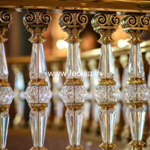 Decorative Brass Handrail For Stylish Staircases Outside Staircase Grill Design