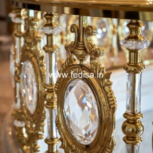 Luxury Brass Handrail Design For Elegant Staircases Roof Front Railing Design