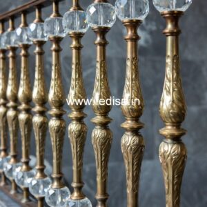 Premium Brass Railing Designs For Interior Spaces Wooden Steel Pillar Design