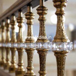 Stylish Brass Railing Design For Home Decor Staircase Steel Grill Design