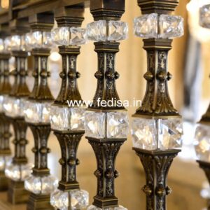 Designer Brass Staircase Railing For Modern Homes Railing Parapet Design