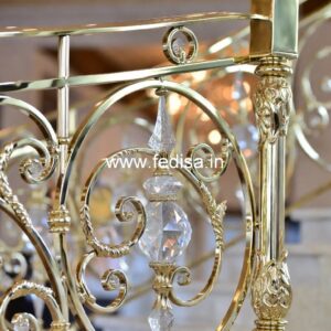 Elegant Brass Handrail Design For Interiors Handrail Stairs Design