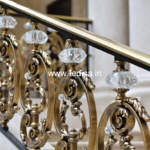 Premium Brass Balcony Railing For Homes Railing Wall Plaster Design