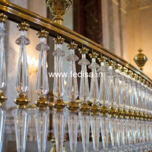 Stylish Brass Handrail Design For Staircase Railing Design Mirror