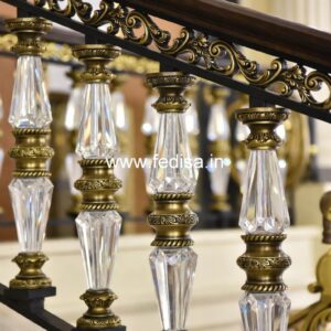 Premium Brass Balcony Railing Collection Simple Steel Railing Design For Stairs