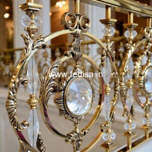 Designer Brass Stair Railing For Luxury Decor Railing Cupboard Design
