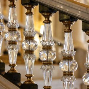 Brass Handrail Design With Luxury Appeal Modern Glass Railing Design For Balcony