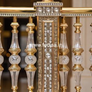 Modern Brass Staircase Railing For Stylish Homes Latest Glass Railing Design