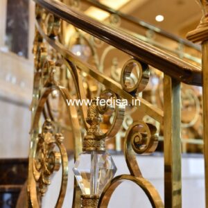 Antique Brass Handrail Design For Classic Interiors Handrail Modern Design