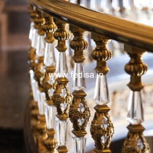 Brass Balcony Railing Design With Luxury Touch Lightweight Railing Design