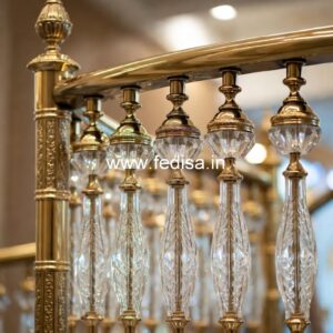 Custom Brass Railing Design For Staircase Interiors Metal Stair Railing Design