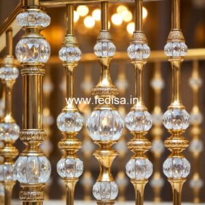 Modern Brass Railing Design For Interior Decor Staircase Wood Railing Design