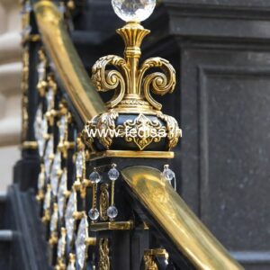 Luxury Brass Balcony Railing With Designer Finish Railing For Balcony Design