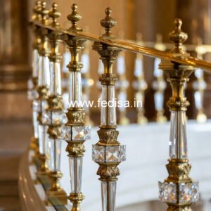 Premium Brass Staircase Handrail For Homes Designer Staircase Railings