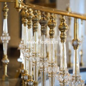 Decorative Brass Stair Railing Design For Villas Antique Railing Design