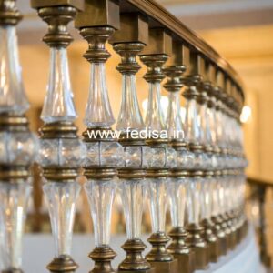 Designer Brass Stair Railing For Luxury Interiors Front Railing Design Brick