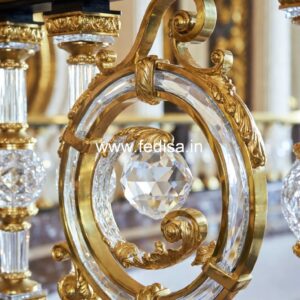 Luxury Brass Stair Railing With Designer Style Cast Iron Staircase Railing Design