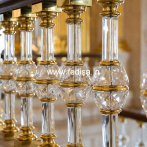 Premium Brass Balcony Railing With Elegant Look Modern Glass Balcony Design