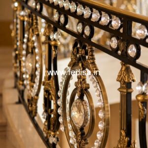 Antique Brass Staircase Railing Design For Villas Modern House Stair Railing