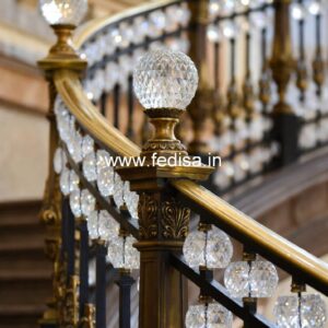 Designer Brass Balcony Railing For Stylish Homes Outdoor Steel Railing Design