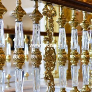 Premium Brass Balcony Railing For Interior Spaces Steel Railing Design For Steps