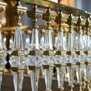 Elegant Brass Balcony Railing With Designer Style Mild Steel Staircase Railing Design