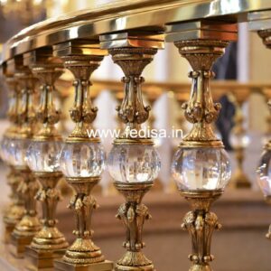 Stylish Brass Balcony Railing With Artistic Design Baranda Railing Design