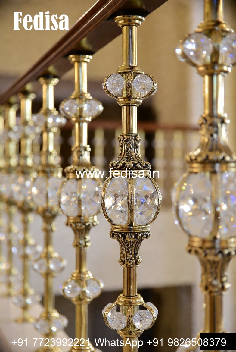 Antique Brass Balcony Railing With Designer Look Home Front Side Railing Design