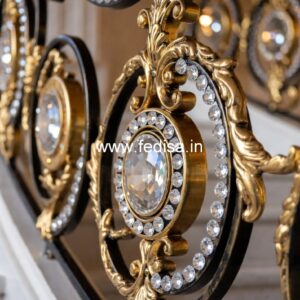 Elegant Brass Railing Design For High-end Homes Modern Stair Case Railing