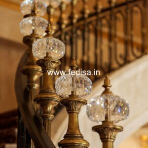 Antique Brass Staircase Railing With Elegant Style Luxury Railing Design